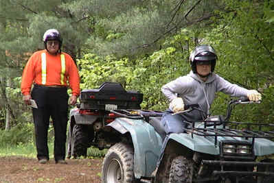 Bear Claw Tours ATV RiderCourse - Riding Strategies: Reading the terrain.  Choosing proper speeds.  Utilixing SIPDE.  Practising SIPDE.  Trail riding.  Riding different terrain.  Effects of alcohol, drugs and fatigue.